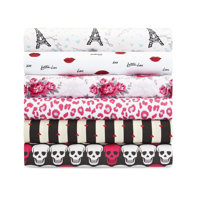 Betsey Johnson - Full Bed Sheets, Soft & Lightweight Bedding, Fade & Wrinkle Resistant (Wonderland Stripes, Full) - Image 4